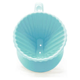 Chantal 8 ounce Lotus Ceramic Pour Over Coffee Filter, Aqua
