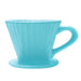 Chantal 8 ounce Lotus Ceramic Pour Over Coffee Filter, Aqua