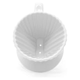 Chantal 8 ounce Lotus Ceramic Pour Over Coffee Filter, White