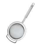 Rosle Stainless Steel Round Handle Fine Mesh Kitchen Strainer, 7.9-inch