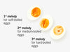 Brainstream BeepEgg Singing and Floating Egg Timer for Boiled Eggs, Orange