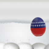 Brainstream Patriotic BeepEgg Singing and Floating Egg Timer for Boiled Eggs