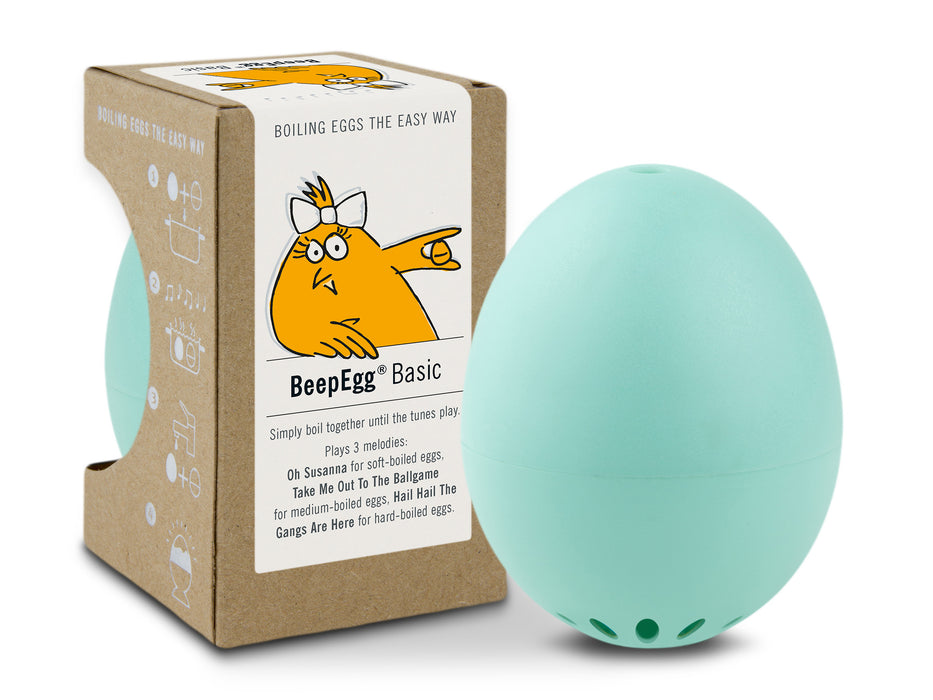 Brainstream BeepEgg Singing and Floating Egg Timer for Boiled Eggs, Turquoise