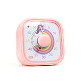 Brainstream Visual Timer for Kids with 60 Minute Countdown and Adjustable Alarm for Focus, Classroom, Study, Rainbow Ride