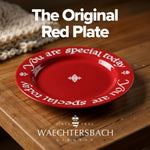 Waechtersbach You Are Special Today Red Plate, 10.63-Inch Decorative Chinaware Celebration Dish