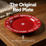 Waechtersbach You Are Special Today Red Plate, 10.63-Inch Decorative Chinaware Celebration Dish