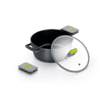BRA Cookware Life Ceramic Nonstick Stock Pot w/Glass Lid | 9.5 Inch 4.2 Quart