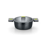 BRA Cookware Life Ceramic Nonstick Stock Pot w/Glass Lid | 9.5 Inch 4.2 Quart