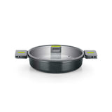 BRA Cookware Life Ceramic Nonstick Sauté Pan w/Glass Lid, 11 Inch, 3.3 Quart