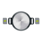 BRA Cookware Life Ceramic Nonstick Sauté Pan w/Glass Lid, 12.5 Inch, 5.3 Quart