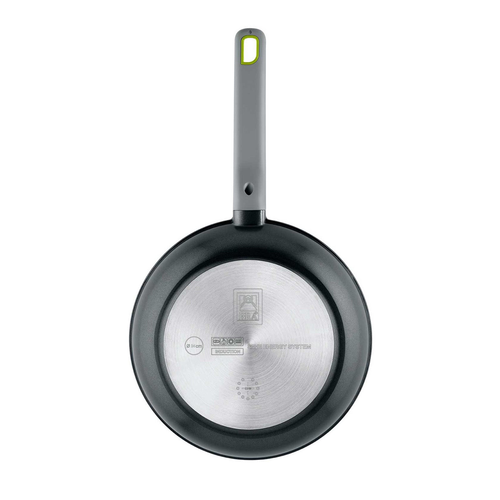 BRA Cookware Life Ceramic Nonstick Frying Pan, 9.5-Inch Recycled Cast Aluminum Skillet