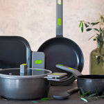 BRA Cookware Life Ceramic Nonstick Frying Pan, 9.5-Inch Recycled Cast Aluminum Skillet