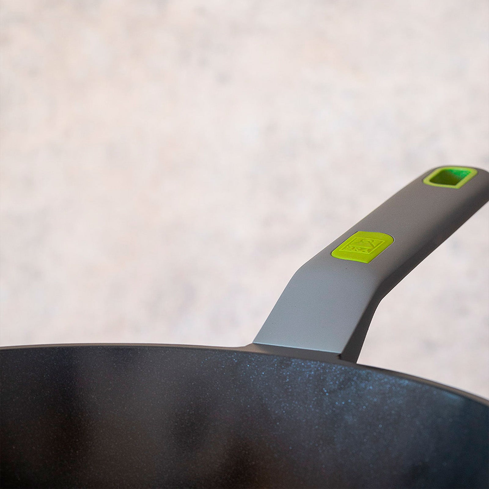 BRA Cookware Life Ceramic Nonstick Wok, 11-Inch, 6.6-Quart Recycled Aluminum Stir-Fry Skillet