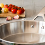 BRA Cookware Signature Stainless Steel Professional Frypan, 10.2-Inch
