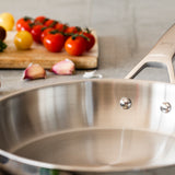 BRA Cookware Signature Stainless Steel Professional Frypan, 10.2-Inch