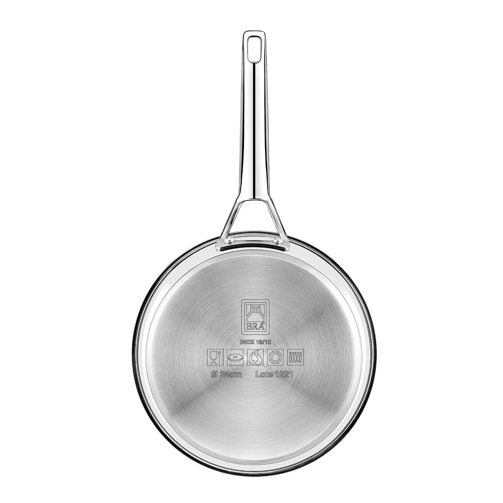 BRA Cookware Signature Stainless Steel Professional Frypan, 11-Inch