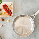 BRA Cookware Signature Stainless Steel Professional Frypan, 11-Inch