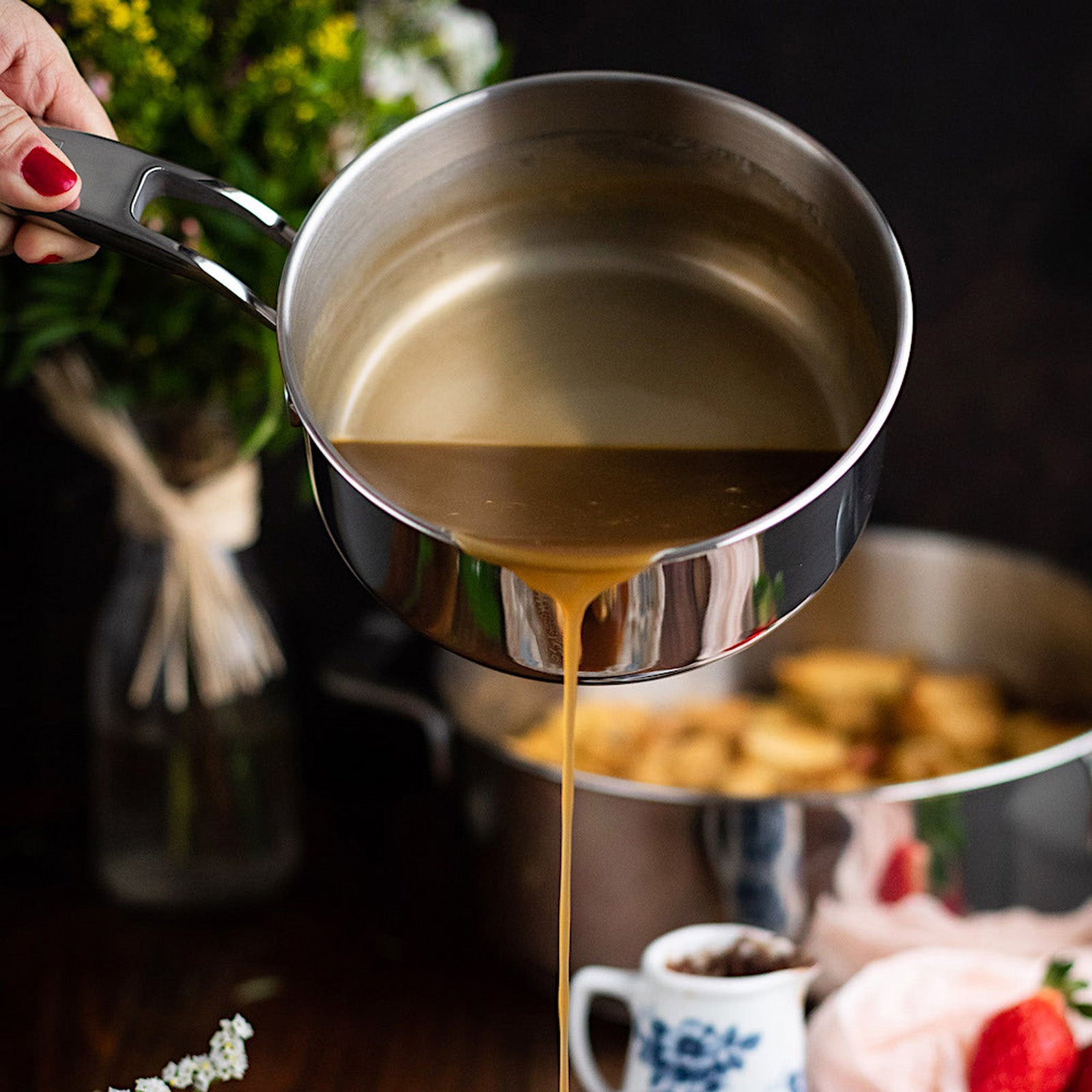 BRA Cookware Signature Stainless Steel Professional Saucepan, 7-Inch, 1.85-Quart