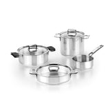 BRA Cookware Signature Stainless Steel Professional Saucepan, 7-Inch, 1.85-Quart