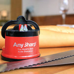 AnySharp Knife Sharpener Pro, Matte Red