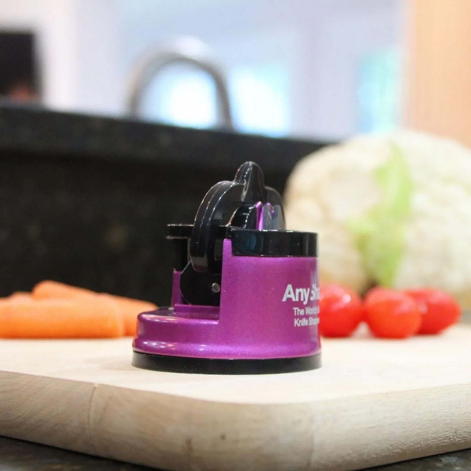 AnySharp Knife Sharpener Pro, Purple