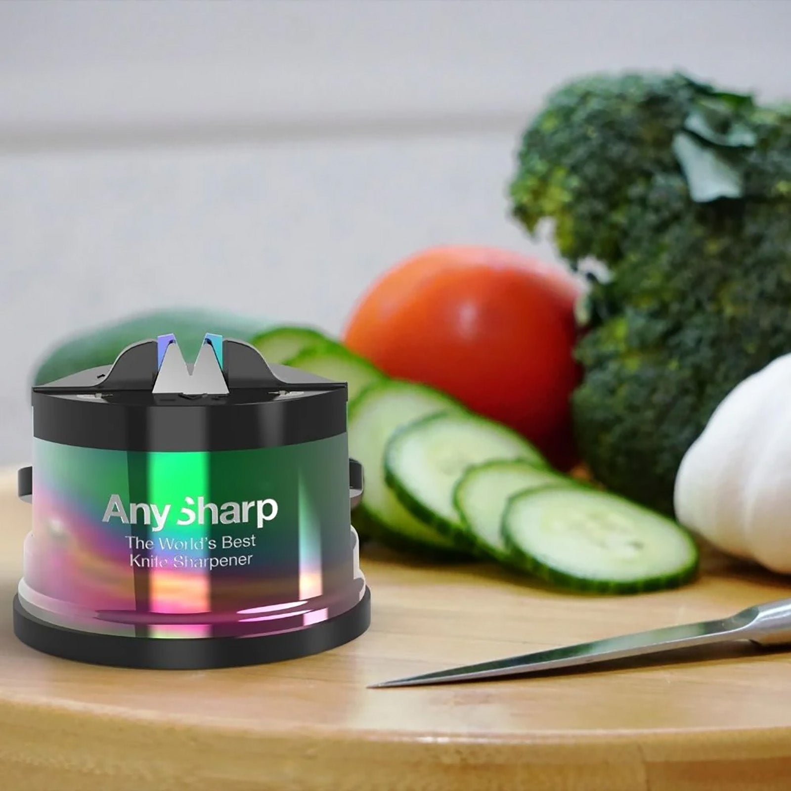 AnySharp Knife Sharpener Chef, Oil Slick