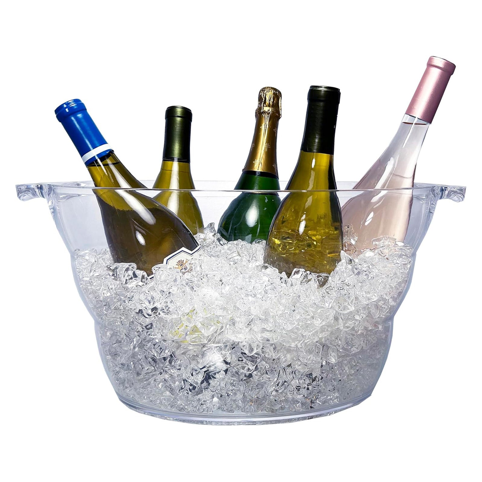 Prodyne Acrylic Big Oval Party Wine Beer Ice Tub Bucket
