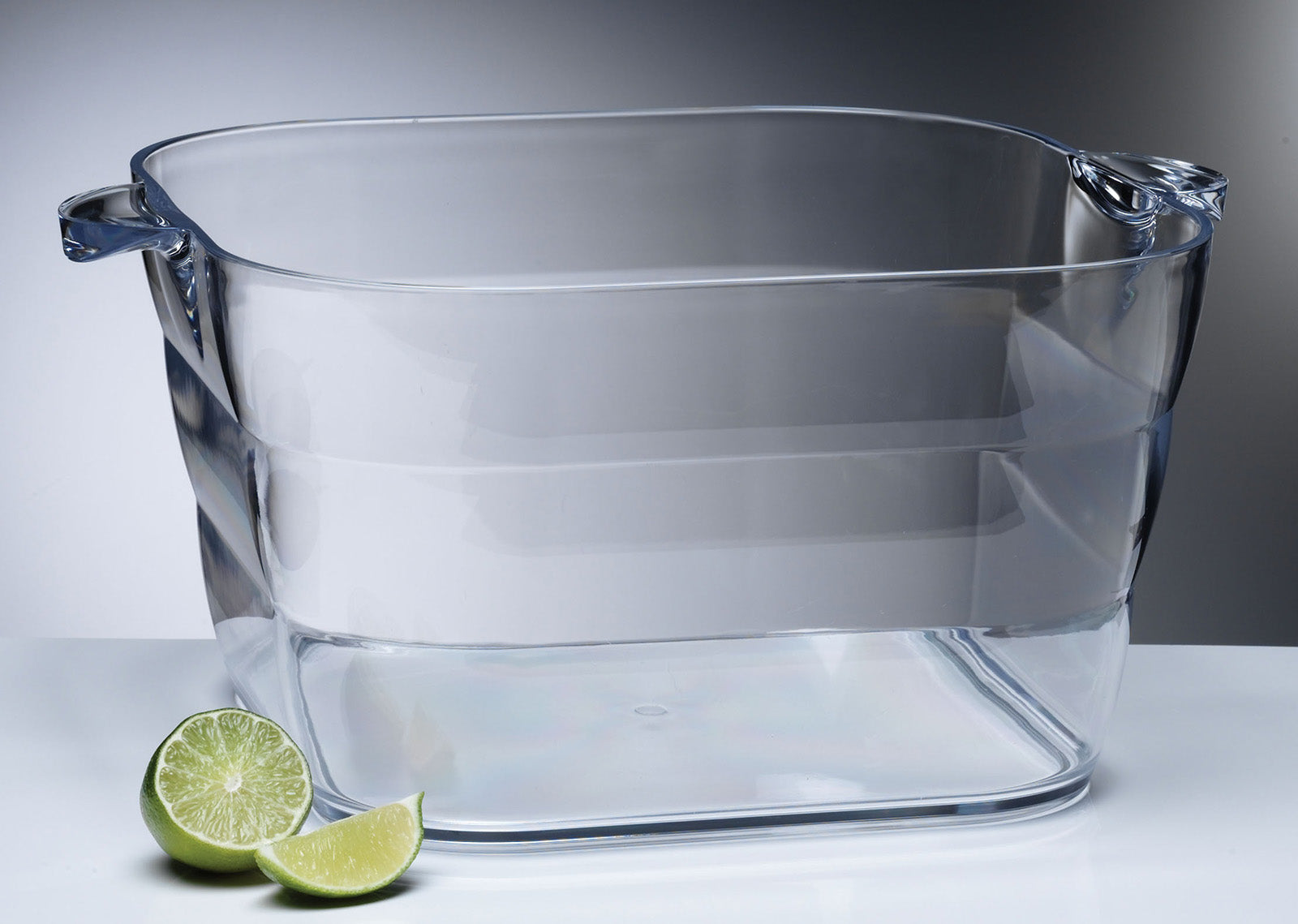 Prodyne Big Square Party Beverage Tub, Clear