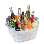 Prodyne Big Square Party Beverage Tub, Clear