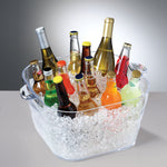 Prodyne Big Square Party Beverage Tub, Clear