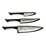 Kai Luna 3 Piece Knife Set, 8" Chef's, 6" Utility, 3.5" Paring Knife With Sheath