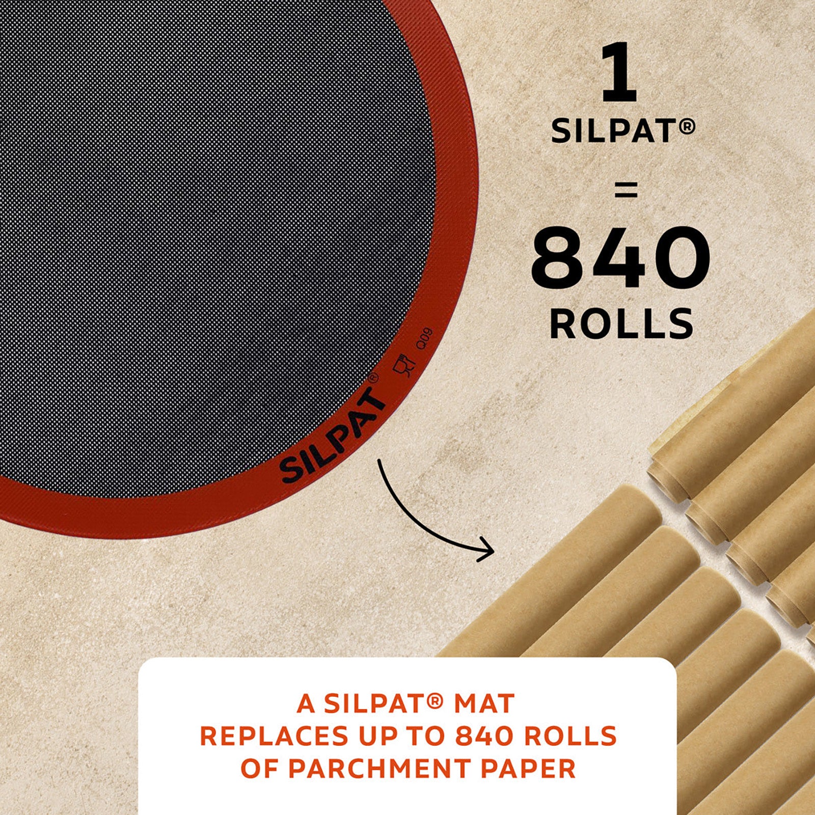 Silpat Perfect Pizza Non-Stick Silicone Baking Mat, 16-Inch, Round