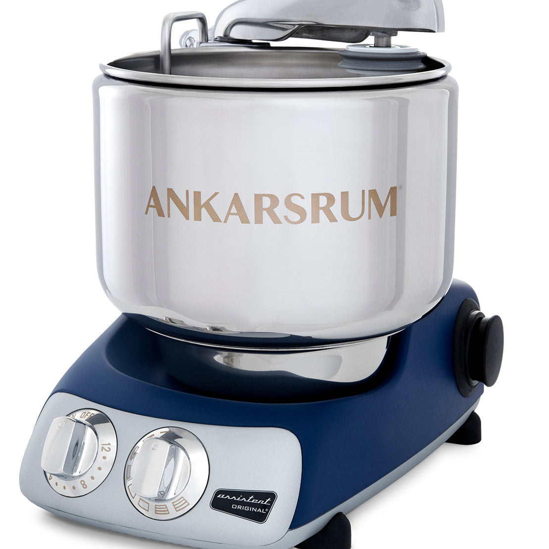 Ankarsrum Original Stand Mixer – 7L Stainless Bowl – Swedish Bread & Dough Mixer with Attachments