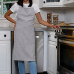 KAF Home Monaco Slubbed Yarn Apron, Frost Gray