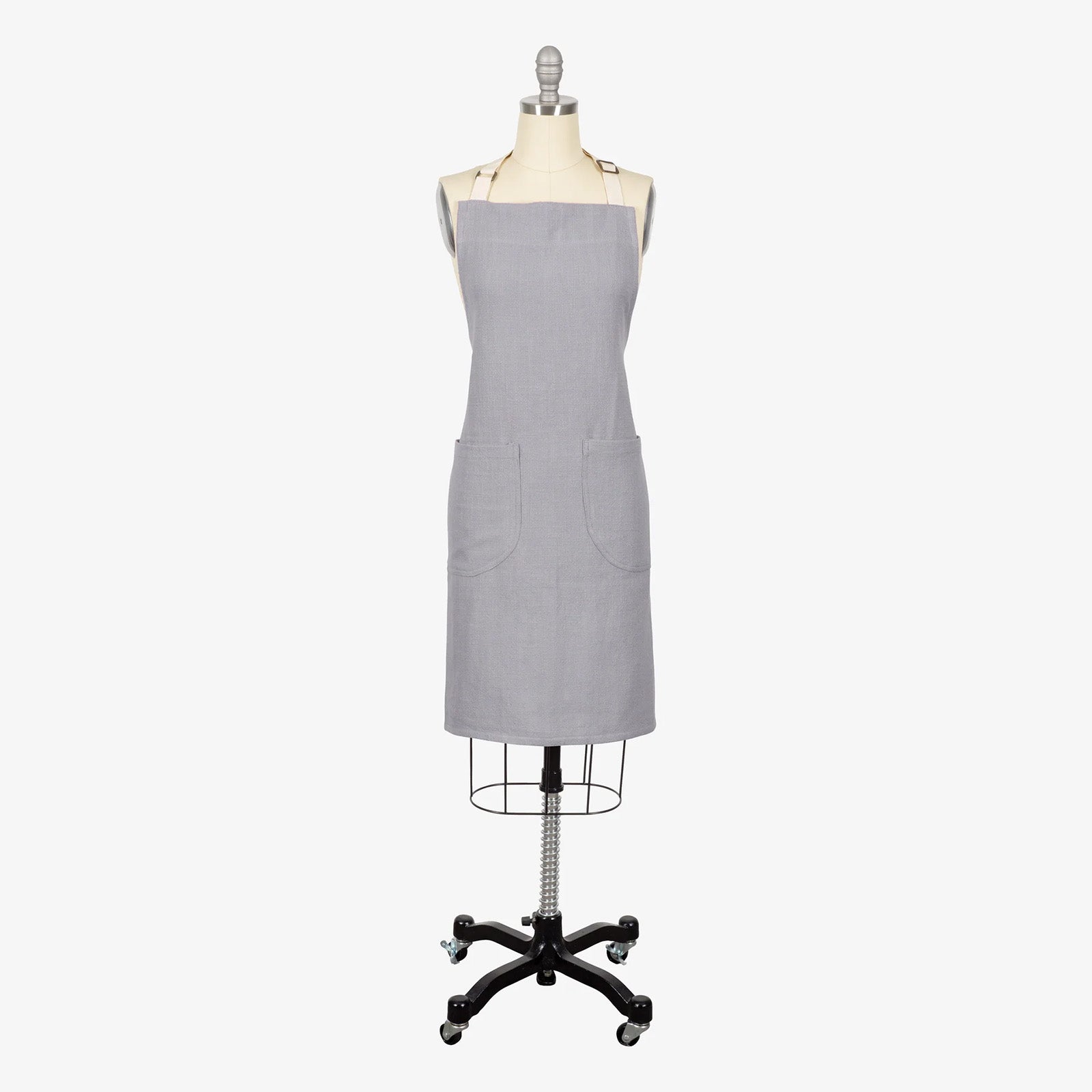 KAF Home Monaco Slubbed Yarn Apron, Frost Gray