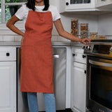 KAF Home Monaco Slubbed Yarn Apron, Sierra