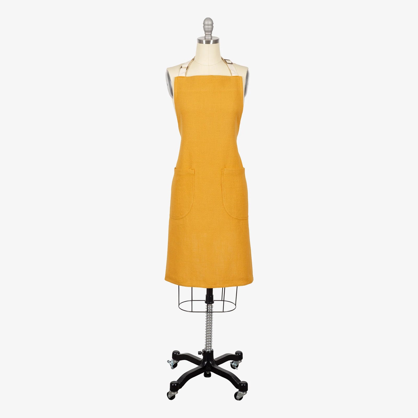 KAF Home Monaco Slubbed Yarn Apron, Ochre