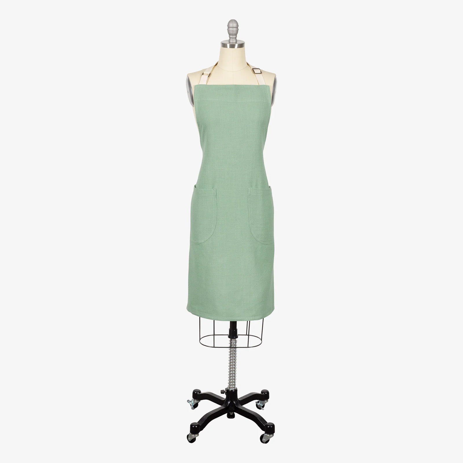 KAF Home Monaco Slubbed Yarn Apron, Mineral Green
