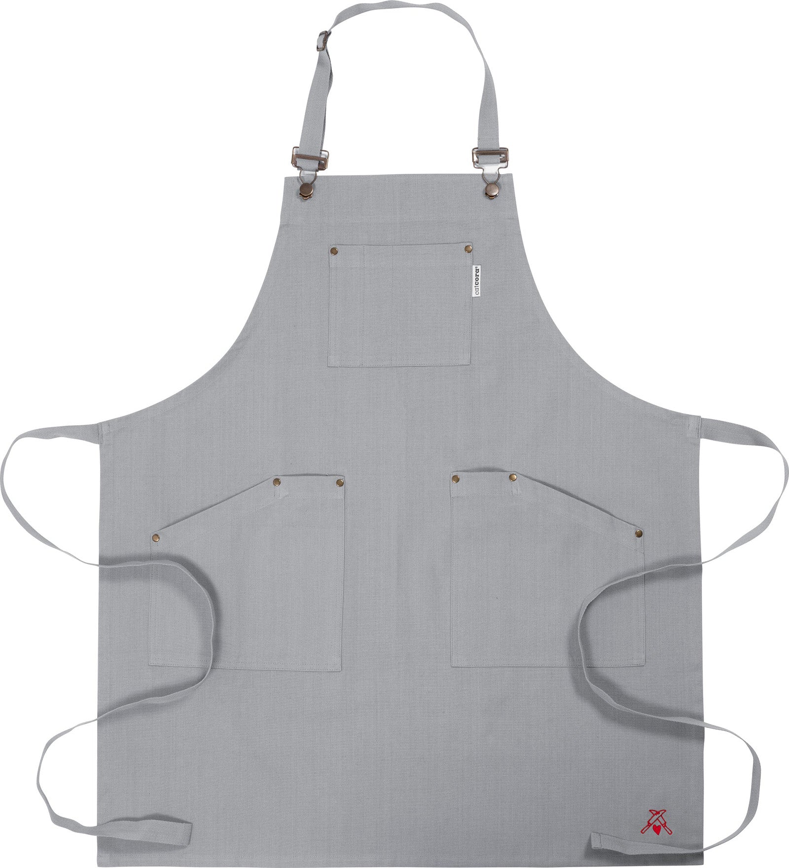 KAF Home Cat Cora Stain Proof Adjustable Chef's Apron, 28 x 36-Inch
