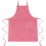 KAF Home Strada Chambray Slub Apron, Red
