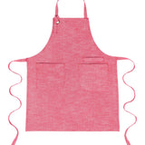 KAF Home Strada Chambray Slub Apron, Red