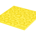 Lodge 7 Inch Square Silicone Skillet Pattern Trivet, Yellow