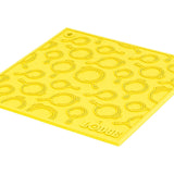 Lodge 7 Inch Square Silicone Skillet Pattern Trivet, Yellow
