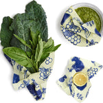 Bee's Wrap Reusable Beeswax Food Wraps, Assorted 3-Pack, Bees & Bears