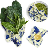 Bee's Wrap Reusable Beeswax Food Wraps, Assorted 3-Pack, Bees & Bears