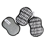 Once Again Home Co. RE:Usable Sponges, Beans Pattern, Set of 3, Black