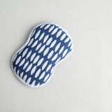 Once Again Home Co. RE:Usable Sponges, Beans Pattern, Set of 3, Navy Blue