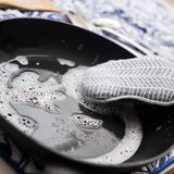 Once Again Home Co. RE:Usable Sponges, Branches Pattern, Set of 3, Gray