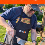 Braize Smash Burger Press Kit with Melting Dome, Stainless Steel Burger Press, Wide Spatula, Melting/Basting