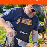 Braize Smash Burger Press Kit with Melting Dome, Stainless Steel Burger Press, Wide Spatula, Melting/Basting